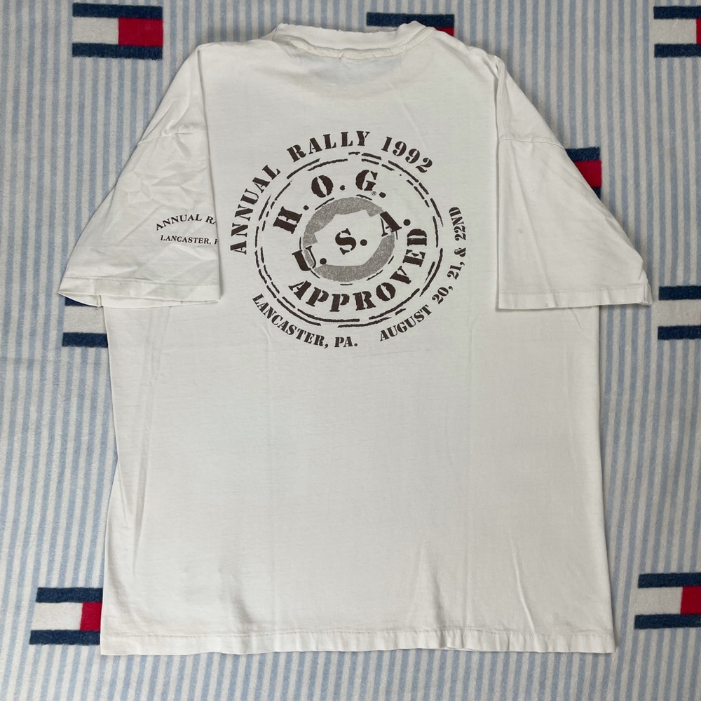 Vintage 1992 Harley-Davidson HOG Rally short sleeve tee shirt - Picture 2 of 14